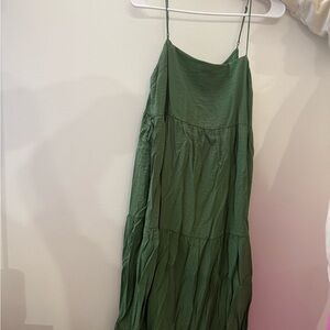 Abercrombie & Fitch Green Maxi Sundress Sleeveless